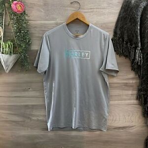 Hurley Mens UPF 50+ Gray Round Neck Short Sleeve Casual T Shirt Size Medium